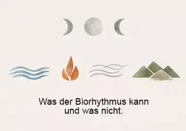 "Mondphasen und Elemente im Zusammenhang mit dem Biorhythmus"